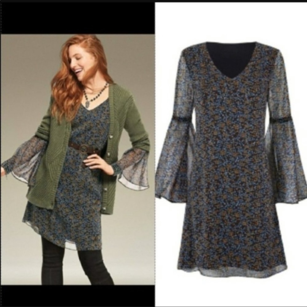 Cabi floral poise dress M - Picture 2 of 7